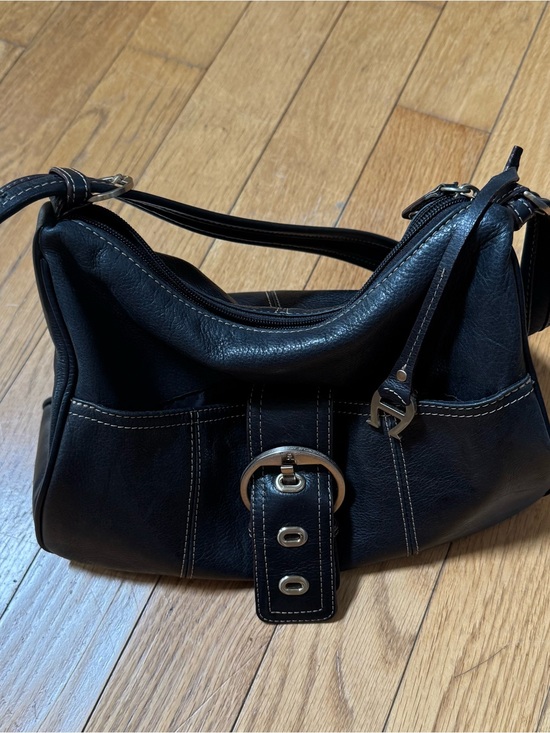 Etienne Aigner Handbags - Etienne Agner Y2K 90s Stella Hobo Bag Black Leather Shoulder Purse Buckle Slouch
